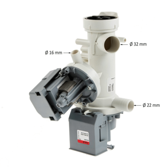 Αντλία πλυντηρίου BRANDT WTE1271K 52X0598 κομπλέ - Image 2