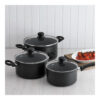 Easy Induction cookware set 16/20/24 cm | 1.5/3.0/5.0 l | BOX | black - Image 3