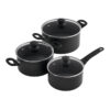 Easy Induction cookware set 16/20/24 cm | 1.5/3.0/5.0 l | BOX | black