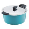 Κατσαρόλα HOTPAN 1 L  22Cm (Πετρόλ-Μαύρο-Φούξ-Πράσινο-Πορτοκαλί-Κόκκινο) - Image 9