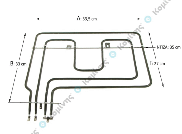 Αντίσταση φούρνου άνω με γκριλ BEKO 1100+1100Watt,( 2200watt) 262900064 - Image 2