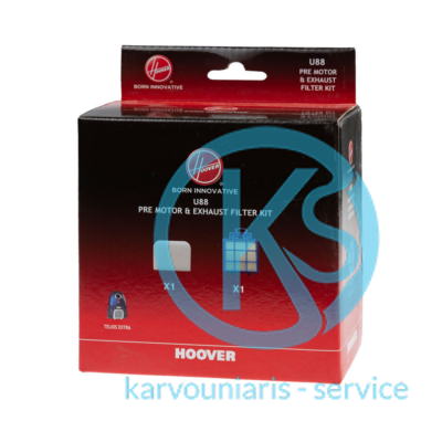 Σετ Φίλτρων Ηλεκτρικής Σκούπας Hoover U88 35601868 ORIGINAL